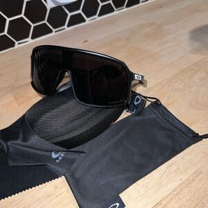 Oakley Matte Black Sunglasses with Accessories